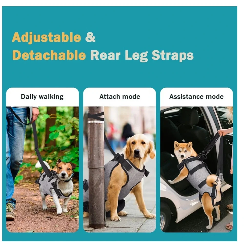 “OwnPets” Dog Sling Harness/Supportive Dog Lift Harness Adjustable Rehab Vest